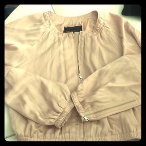 BCBG short XS rose silky jacket.
